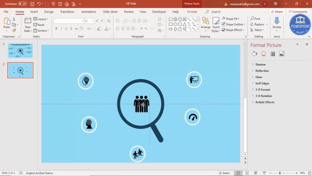 PowerPoint tutorial No. 331: Human Resources (HR) slide design presentation in PowerPoint