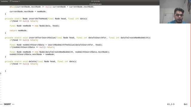 Java Data Structure Linked List : Insert Delete Search Print Operations смотреть онлайн