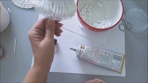 Мастер класс)) Новогодняя елочка из ватных... палочек)))