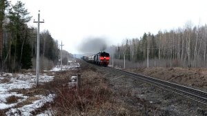 2ТЭ10М-0411. Перегон Медянка - Гирсово