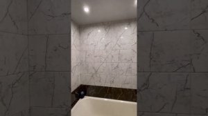 Плитка Помпеи Керамин в ванной и туалете.