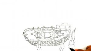 как нарисовать танк левиофан хома