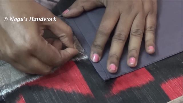 How to sew Saree Falls-How to Stitch Saree Fall By Nagu's Handwork смотреть онлайн