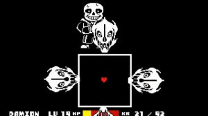 Undertale Sans Genocide Battle- I BEAT HIM(No Commentary)