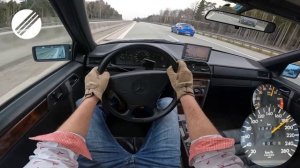 Mercedes-Benz W124 500E  Максималка на автобане