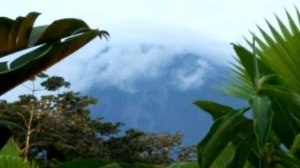 the view of Volcan Arenal from our room