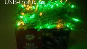 Новогодняя гирлянда цветная | Елочные гирлянды в магазине USB-tronic.ru