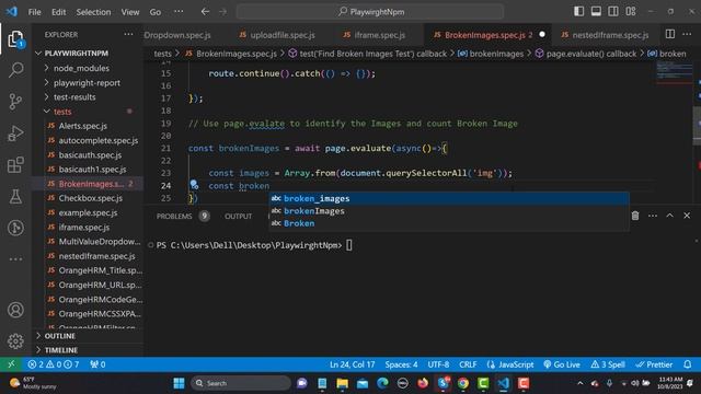 Playwright with Javascript tutorial 21 - Find Broken Images