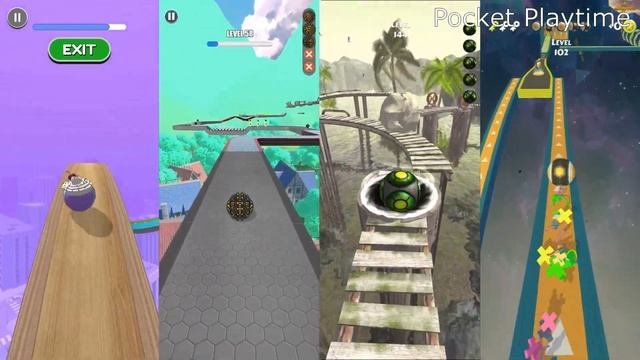 Going Balls vs Rolling Ball Sky vs Rollance vs Action Balls - All level gameplay Android, IOS
