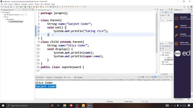 #52 Java Super Keyword | Java Super Keyword Example