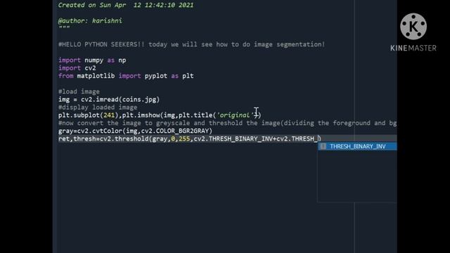 How to do image segmentation of a digital image using opencv in python?#python_seeker#opencv #pytho