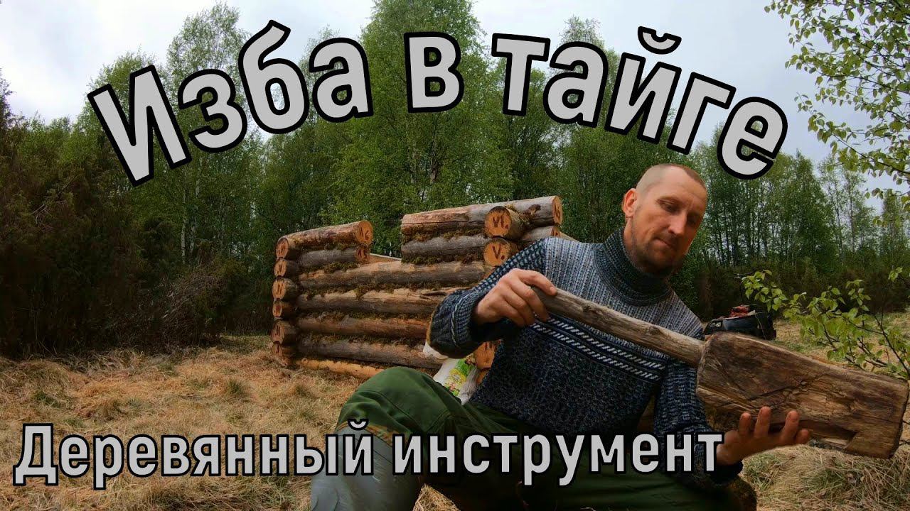СТРОЮ ЗИМОВЬЁ.Интересный инструмент.БАТЯ ЛОВИТ РЫБУ.Чуя гоняет зайцев. НОВАЯ ИЗБА #2