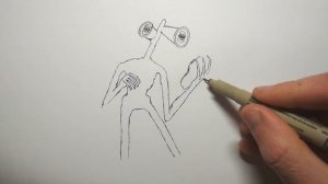 Рисуем Сиреноголового. Как нарисовать Siren Head с машиной