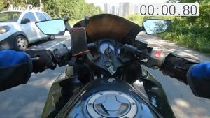 Kawasaki Ninja 250R.Разгон 0-100 км/ч.