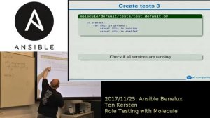 Ton Kersten -- Testing Roles With Molecule