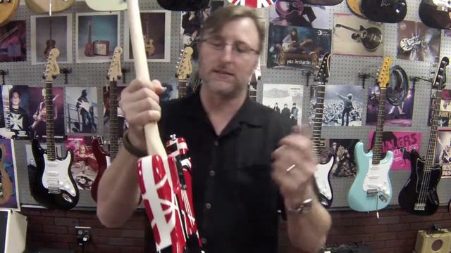 EVH Red/White/Black Striped Series Electric Guitar смотреть онлайн