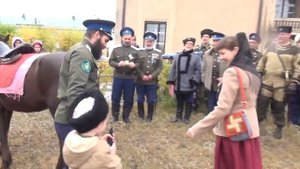 Казачий обряд посажения на коня 2018