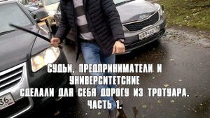 Воронеж. СУДЬИ, ПРЕДПРИНИМАТЕЛИ И УНИВЕРСИТЕТСКИЕ СДЕЛАЛИ ДЛЯ СЕБЯ ДОРОГУ ИЗ ТРОТУАРА. ЧАСТЬ 1.