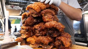Хрустящий мясной рулет и сэндвич с мясом - тайваньская еда