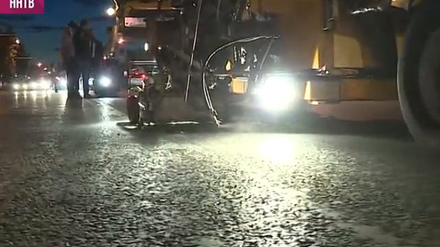 Термопластиковую разметку начали наносить на отремонтированные дороги в Нижнем Новгороде смотреть онлайн