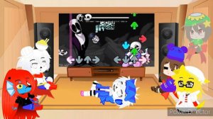 UnderTale React To GASTER & SANS Singing Dertermination(FNF)