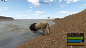 GAMEPLAY OF WILD SAVANNA IN ROBLOX LIVING AS A LION