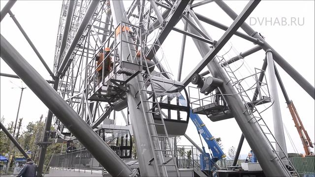 Испытательная лаборатория из Санкт Петербурга проверит хабаровское колесо обозрения смотреть онлайн
