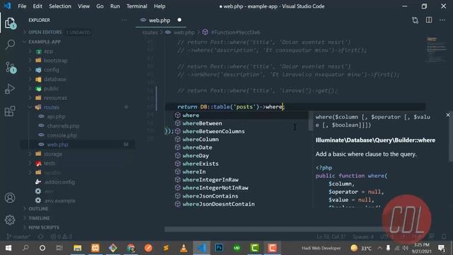 (31) Query Builder in Laravel | Laravel Query Builder | What is diff b/w Query Builder vs Model