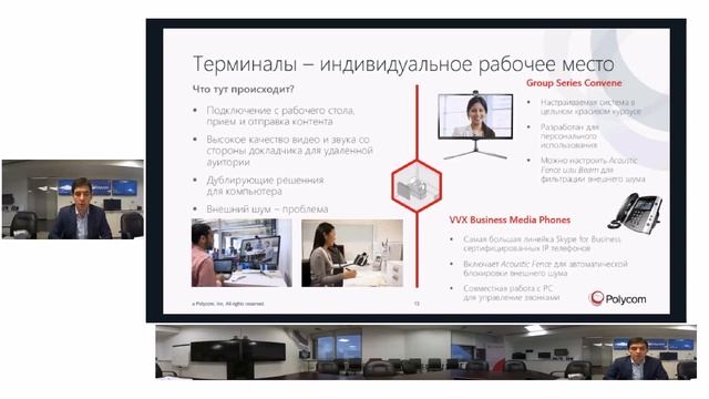 UC². Встреча №20. Александр Перчиков. Polycom + Skype for Business = законченное UC решение