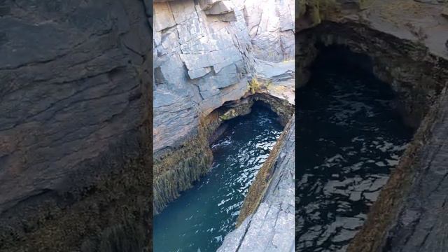 Thunder hole in Acadia National Park, Maine