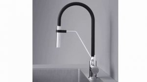 Качественный кухонный смеситель по скидке 20% с гибким изливом AM.PM Like F8013000 гарантия 10 лет