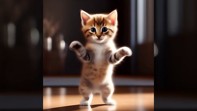 котик танцует