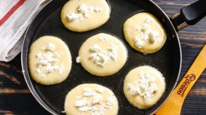 Оладьи с начинкой на кефире