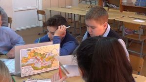 Антонова Е.П., учитель истории и обществознания, урок в 5б классе по истории.