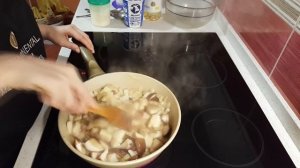 Запеченная картошка с белыми грибами в сметане -  Готовим вместе - Рецепт