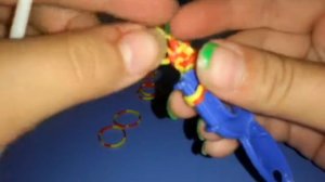 Плетение браслета "Рыбья чешуя" на рогатке