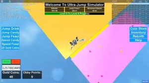 Going up to the top!! ROBLOX Super Jump Simulator!