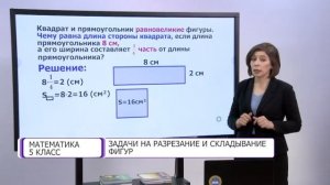 Математика. 5 класс. Задачи на разрезание и складывание фигур /14.05.2021/