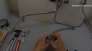 Как поменять керамический картридж 35 мм в смесителе Vidima?