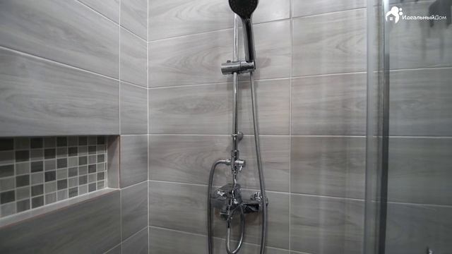 Душевая из искусственного камня. Раздельный санузел.