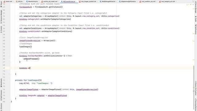 OLX Shopping | 07 Create Ad | Android Studio | Kotlin