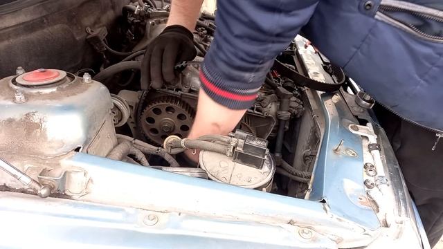 ВАЗ 2110 замена ремня ГРМ в полевых условиях двигатель ВАЗ 2112 1.5 16кл смотреть онлайн