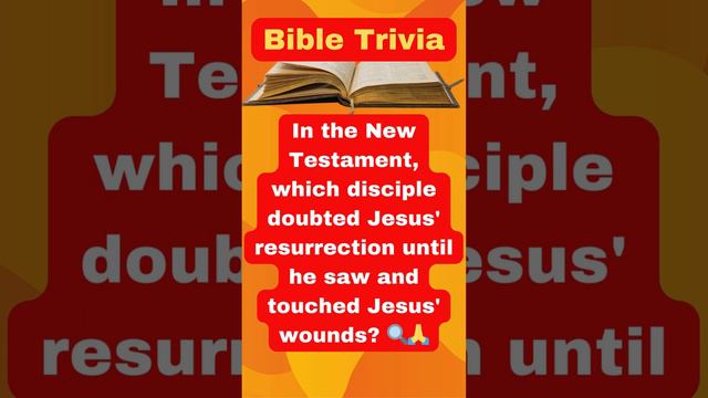 Bible Trivia! Which Prophet Doubted Jesus' Resurrection? 🔍🙏🕊️