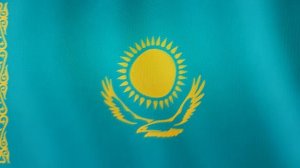 Скачать футаж Флаг Казахстана