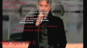 Besame mucho-Andrea Bocelli with Spanish lyrics, subtitles and English translation.