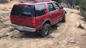 Ford Expedition off-road on Spring Creek Trail Colorado