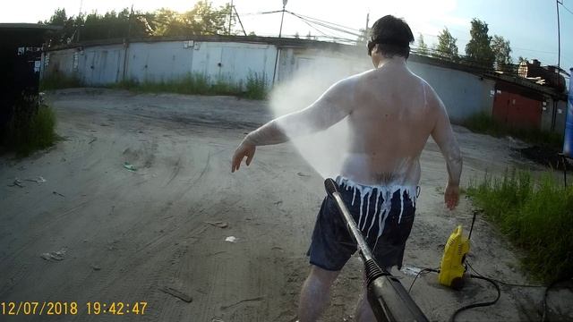 Помывка байкера
