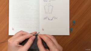 Манишка на молнии спицами / Подробный МК