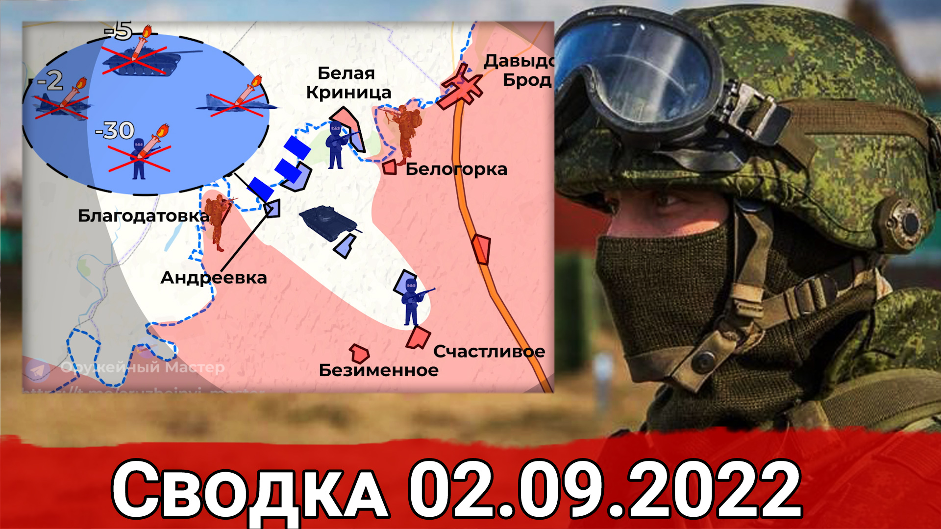 Уничтожение переправ ВСУ и огненный мешок для украинской армии. Сводка за 02.09.2022 г.