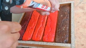Форма для декоративной плитки из строительного силикона.